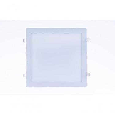 Imagem de Plafon Led Slim Embutir Quadrado 18w 4000k Branco Neutro Bivolt Kit 5