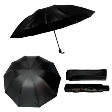 Imagem de Kit 02 Guarda Chuva Sombrinha Masculina Feminina Dobrável Portátil Prá