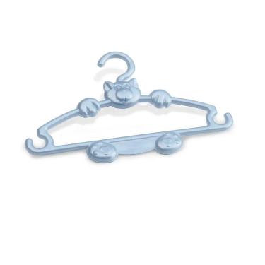 Imagem de Kit 3 Cabides Pequenos no Formato Gatinho para Roupas e Calças