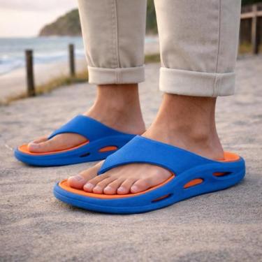 Imagem de Chinelo Masculino Anatômico Estilo Dedo Confortável Leve para Uso Diár