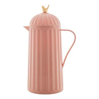 Imagem de Garrafa Térmica Bird Café Chá Retro Luxo Vintage 1L Rosa - Wolff