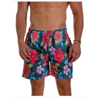 Imagem de Short Praia Floral Tactel - USE MASTER, Floral 1, XG