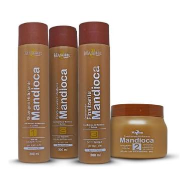 Imagem de Kit Mandioca Hidratante Mairibel 4 Passos Revitalizante