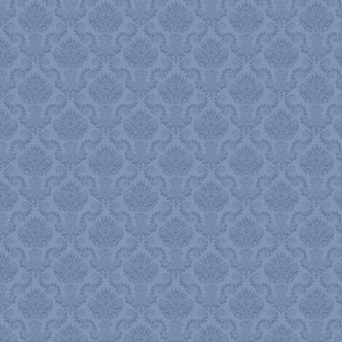 Imagem de Papel De Parede Azul Marfim Arabesco Adesivo Quarto Sala