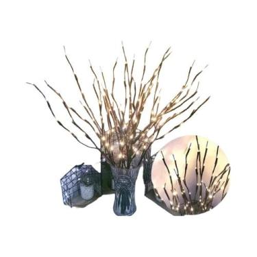 Imagem de Luzes De Natal LED Multicoloridas a Pilha Para Ramos De Árvore, Flexív