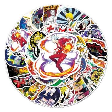 Imagem de Adesivos Sevens Deadly Sins Anime 50 unidades de PVC impermeável - Yiw