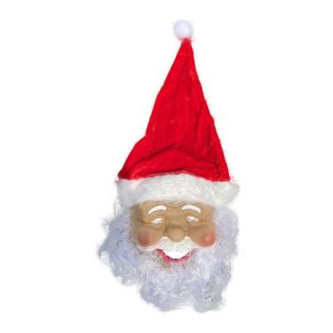 Imagem de Máscara de Natal, Papai Noel, rosto inteiro, vinil, Halloween - yiweis