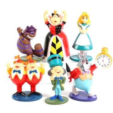 Imagem de Boneco de ação Alices no País das Maravilhas Cheshires Cats x6 7-8cm -