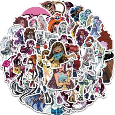 Imagem de Pacote de adesivos Monsters Highs Anime 50 unidades decorativas de 5 a