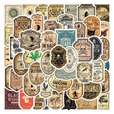 Imagem de Etiqueta adesiva 60 unidades Vinil impermeável para frasco de poção - 