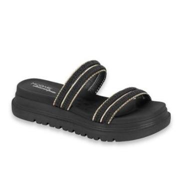 Imagem de Sandalia Papete Feminina Modare Ultra Conforto Moda Casual Tira Trança Ref: 7200.103-Fe...