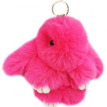 Imagem de Chaveiro jtkdxqs Soft Cute Bunny, pele de coelho artificial feminina