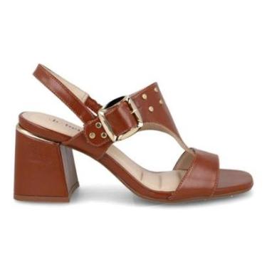 Imagem de Sandália Bebecê Salto Bloco Fivela Feminina-Feminino