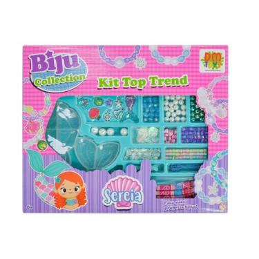 Imagem de Brinquedo Kit de Miçangas Para Pulseiras Sereia - DM Toys