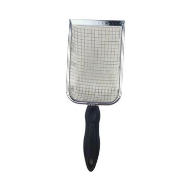 Imagem de Pá De Areia Para Gatos Em Aço Inoxidável Com Peneira De Malha Fina Par