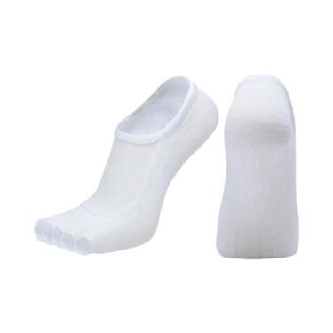 Imagem de Meias De Yoga E Pilates Antiderrapantes Para Mulheres, Com Dedos Abert