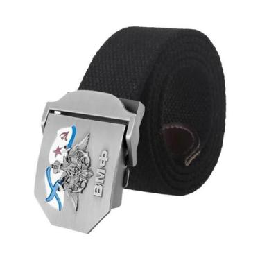 Imagem de Cinto De Lona 3D Masculino Com Fivela De Metal, Cinto Tático Militar D