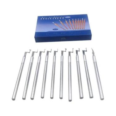 Imagem de Conjunto De Facas De Escultura Em Miniatura 10 Peças Ferramentas De Gr