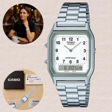 Imagem de Relógio de Pulso Masculino Feminino Unissex Casio Analógico Digital Vi