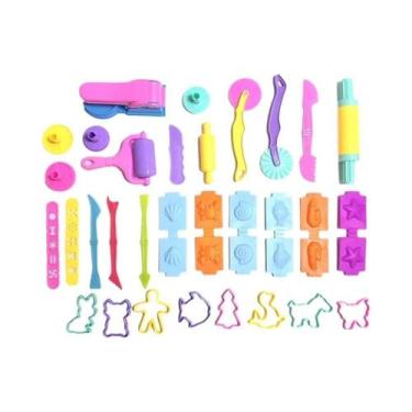 Imagem de Conjunto De Acessórios Para Massinha De Modelar Infantil 25-32 Peças, 