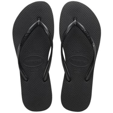 Imagem de Sandália Havaianas Slim Preta 33/34 Feminina