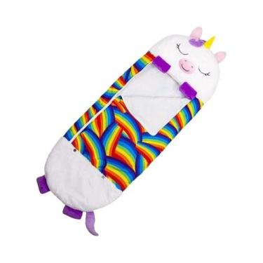 Imagem de Saco De Dormir De Pelúcia Infantil Com Almofada, Quente E Macio, Prese