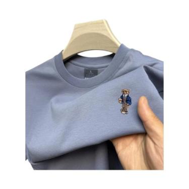 Imagem de Camiseta Masculina De Verão Com Gola Redonda E Manga Curta, Estilo Cas