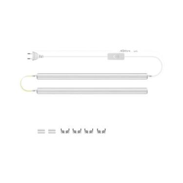 Imagem de Lâmpada LED T5 De 50cm Para Embutir Sob Armário Com Plugue EU 220V E I