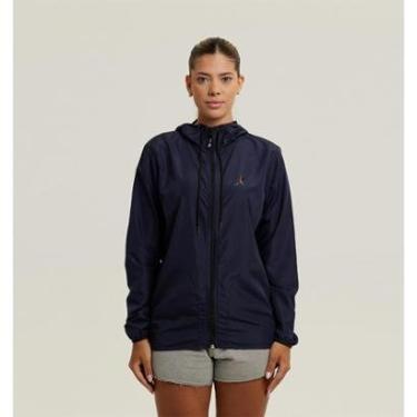 Imagem de Jaqueta Corta Vento Feminino Azul Impermeável WSS Brasil Run Colors-Feminino