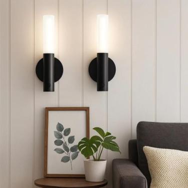 Imagem de Luminária Parede LED USB Abajur Moderno Quarto Sala Corredor Cabeceira