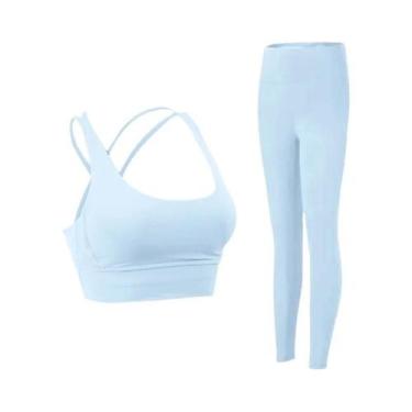 Imagem de Conjunto De Roupas De Yoga Femininas Em 2 Peças Para Fitness, Pilates 
