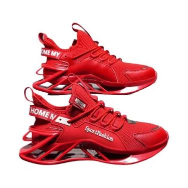 Imagem de Tênis De Corrida Masculinos Respiráveis Em Malha Para Primavera E Verã