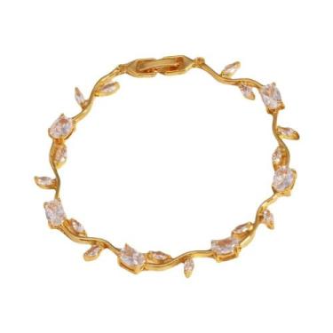 Imagem de Pulseiras De Noiva Em Zircônia Cúbica Branca E Verde Para Mulheres, Jo