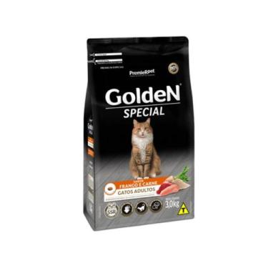 Imagem de Ração Golden Special para Gatos Adultos Sabor Frango e Carne 3Kg