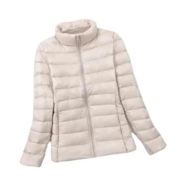 Imagem de Jaqueta Feminina plus Size Leve De Pluma, Casaco Quente De Pluma De Pa