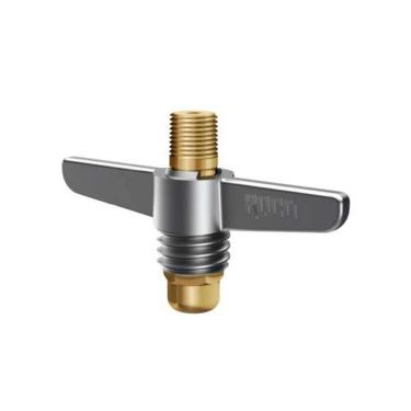 Imagem de Gás Borboleta P13 P13 5-8 UNC X 1-8 NPT para Conexão de Botijão de Gás Residencial com Rosca Padrão Roco