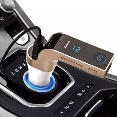 Imagem de Transmissor Receptor FM Bluetooth Mp3 Rádio Adaptador Carregador Veicu