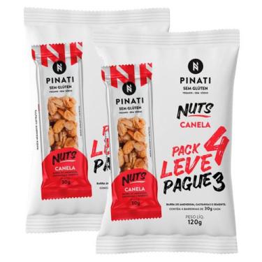Imagem de Kit 2 Barra de Cereais Pinati Nuts Canela Leve 4 Pague 3 com 4 unidade