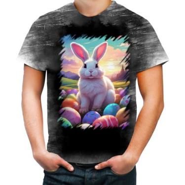 Imagem de Camiseta Desgaste Coelhinho da Páscoa com Ovos de Páscoa 6 - Kasubeck 
