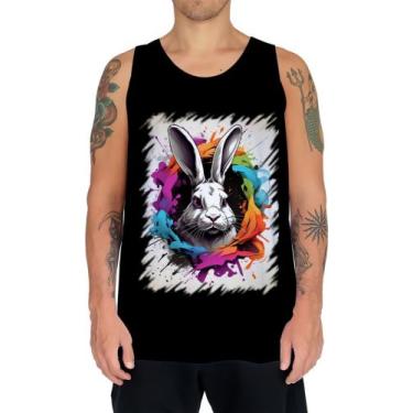 Imagem de Camiseta Regata Páscoa Coelhinho Artístico Design 10 - Kasubeck Store,