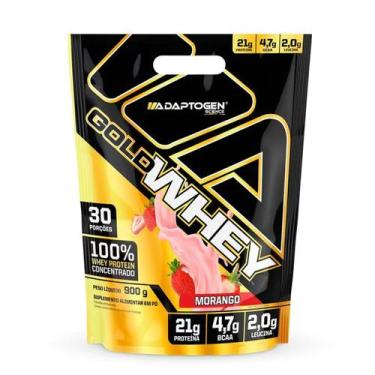 Imagem de Gold Whey - 900g Refil Morango - Adaptogen