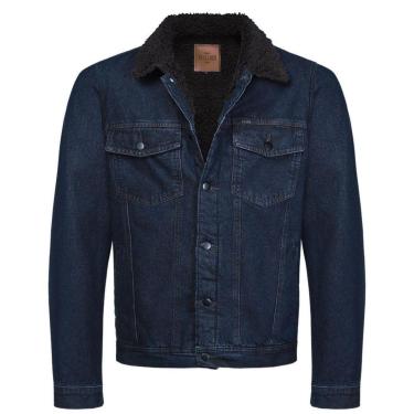 Imagem de Jaqueta Jeans Masc. 100% Algodão C/ Colete De Pelo VMJA0034-Masculino