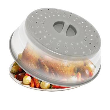 Imagem de Tampa de microondas para alimentos RUNZI 30cm dobrável ventilada