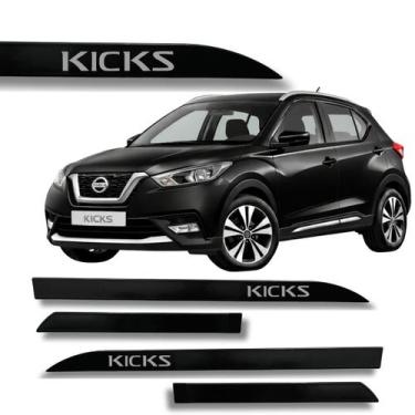Imagem de Jogo Friso Slim Lateral Para o Carro Kicks com Grafia Cores - Nissan, 