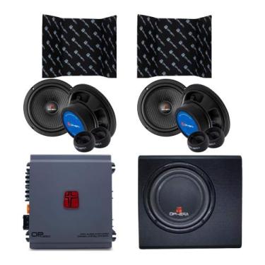 Imagem de COMP Kit Manta Acústica 10 Folhas + 4 Alto Falantes 6" + Amplificador 