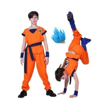 Imagem de Fantasia De Cosplay Son Goku Krillin Para Adultos E Crianças, Conjunto