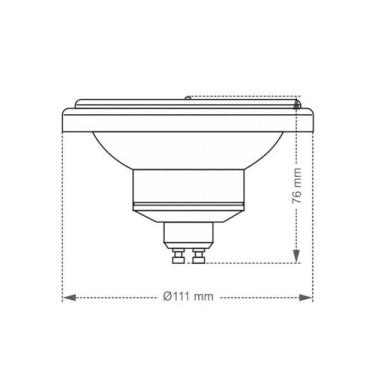Imagem de Lâmpada Led Taschibra Ar111 12 12w Gu10 Bivolt 2700k Luz Amarela