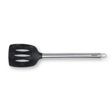 Imagem de Espatula Vazada Brinox 35cm Duo Preto