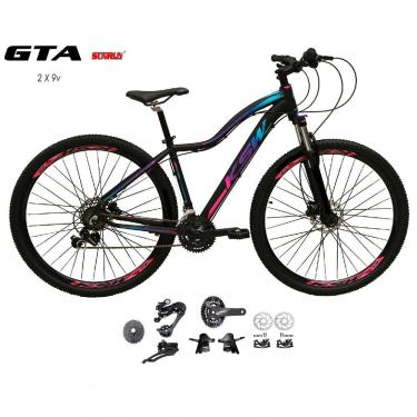 Imagem de Bicicleta Aro 29 Feminina Ksw Mwza Kit 2x9 K7 Gta Sunrun Freio A Disco Garfo Com Trava...