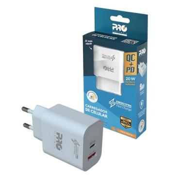 Imagem de Carregador universal proeletronic smartphone qc+pd usb a/ usb c 2 - ( 